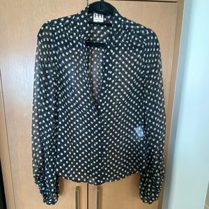 Haute Hippie Polka dot Blouse - size M